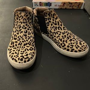 Fun Cheetah Print Slip on Sneakers